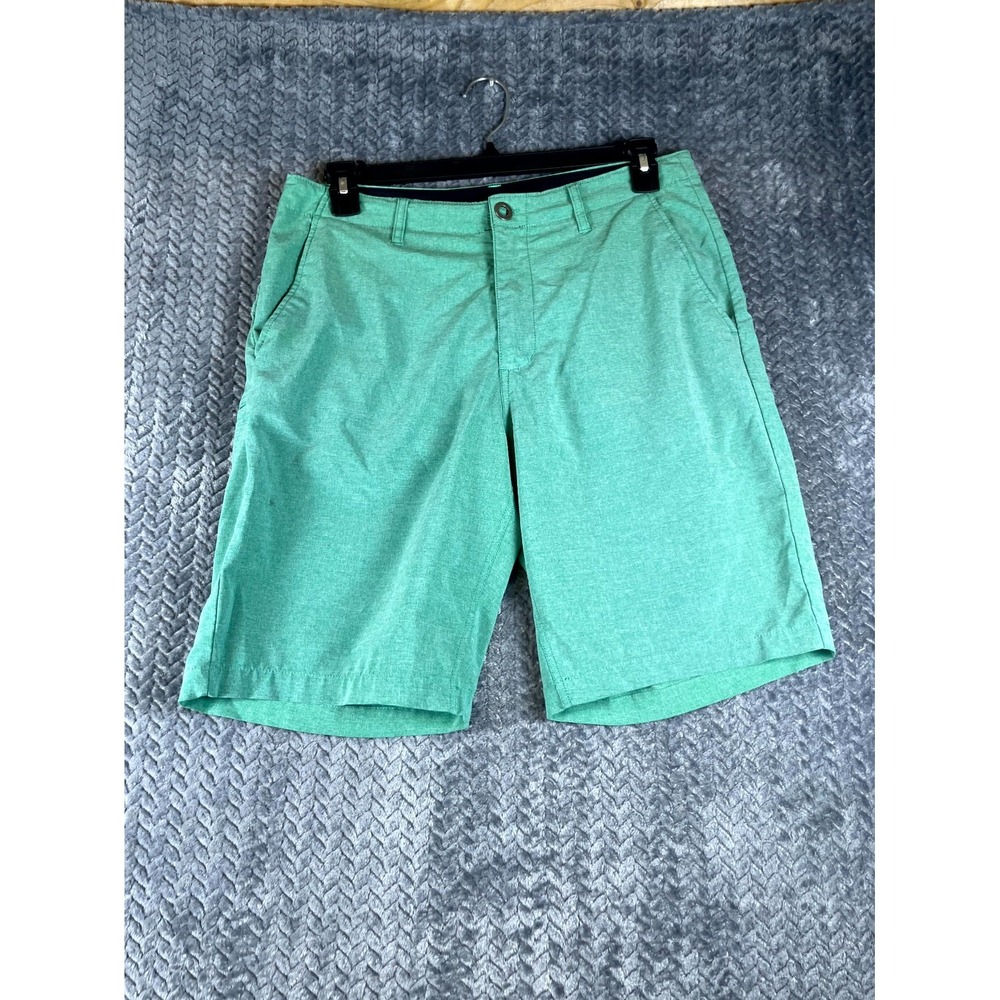 Volcom Frickin Static Hybrid Chino Shorts Mens 32 Heather Green Stretch Surf
